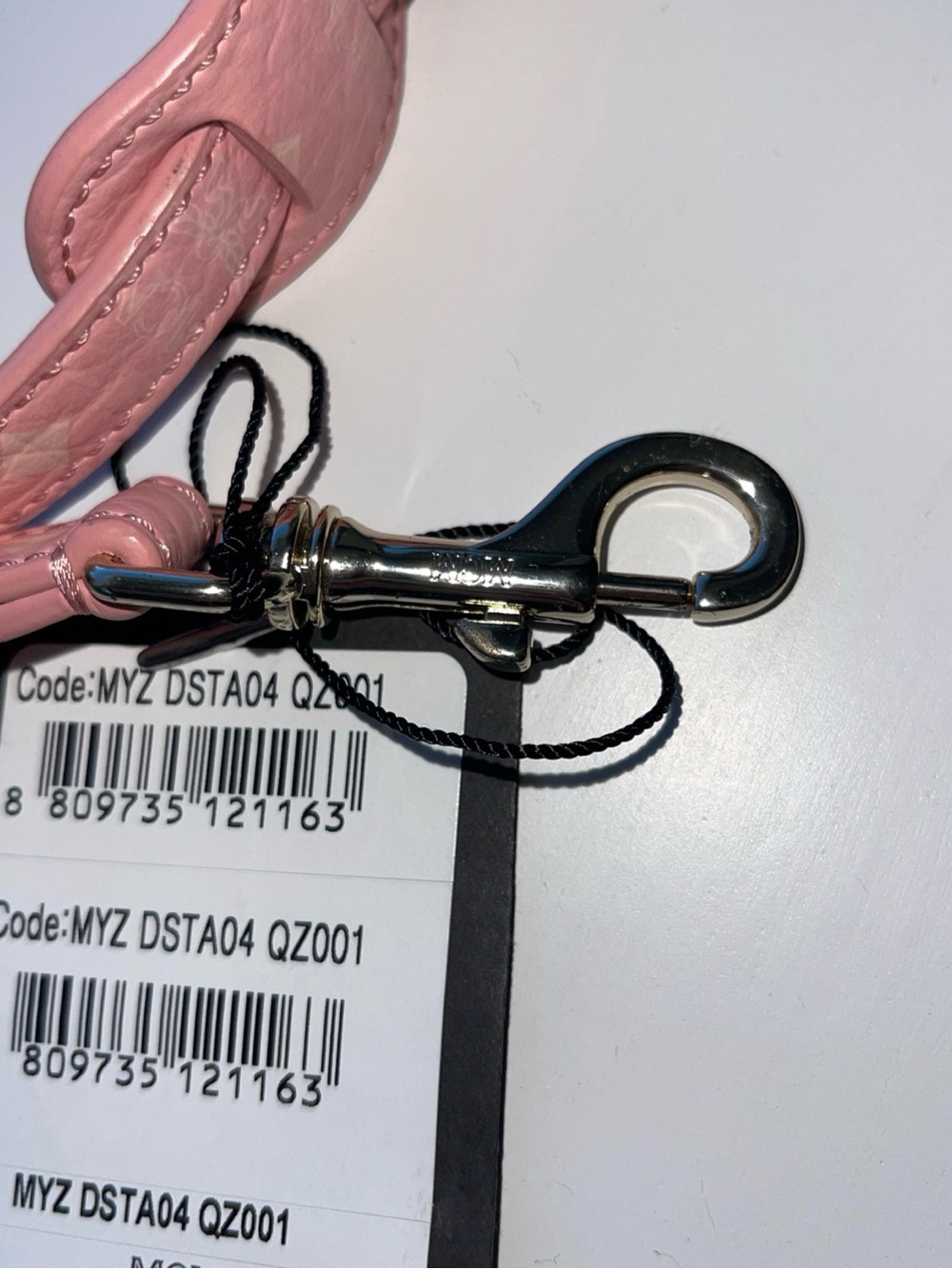 MCM Adjustable Aren Buckle Replacement Strap in Blossom Pink Visetos NWT - Picture 4 of 7